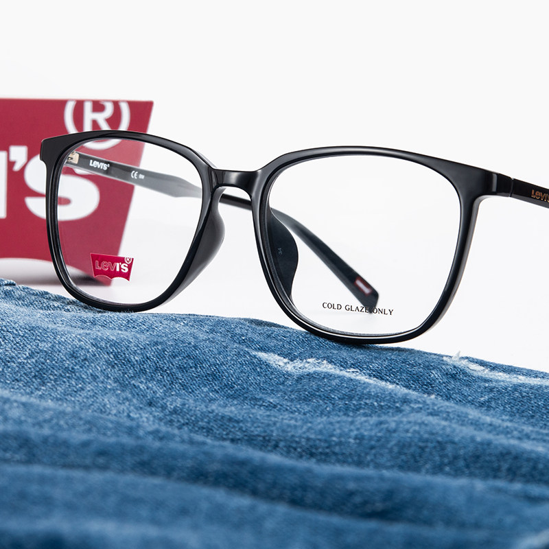Levis李维斯时尚文艺板材眼镜架男LV7080F潮流方框近视小脸镜架女
