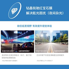 Линзы для очков 依视路镜片驾驶型钻晶 锐驰 防炫光领航版全视线变色安适近视镜片