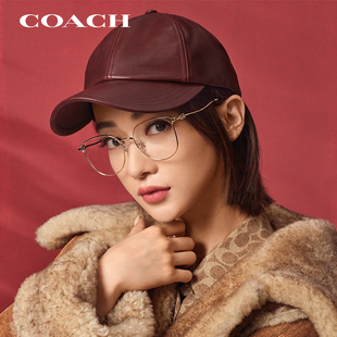 蝶形眼镜框OHC5152BD 百搭个性 COACH蔻驰镜架新款 女士猫眼金属时尚