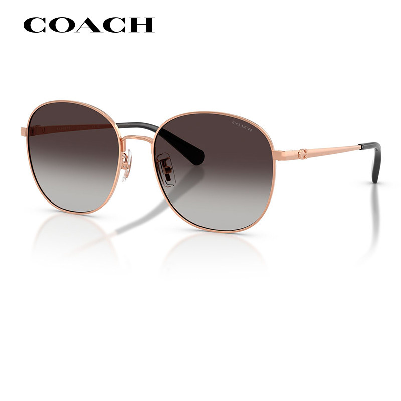 【2026新品】COACH蔻驰复古潮圆形太阳镜男HC7189开车防晒墨镜女