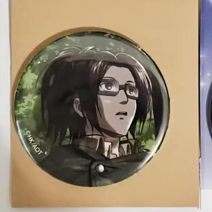 日谷进击的巨人系列利威尔韩吉埃尔线稿巨木之森线稿吧唧徽章周边