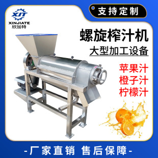 苹果橙子水果榨汁机 果蔬压榨机 工业大型螺旋榨汁机 大型立式