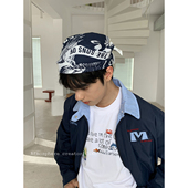 CiKC 饰音乐节丝巾嘻哈机车 日系复古纯棉方巾头巾男女小众时髦装