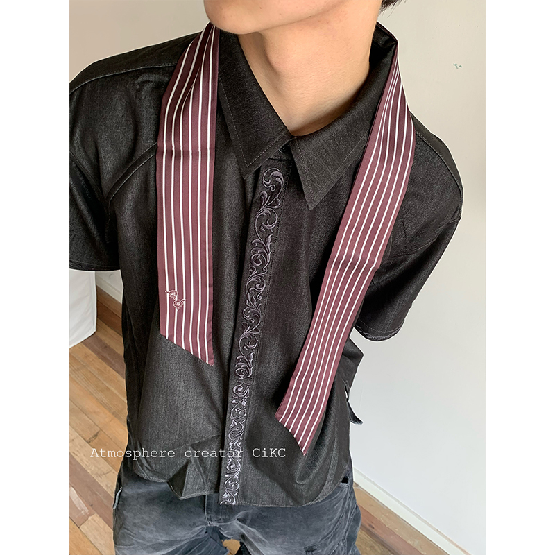 Moussered定制款中古丝巾领巾