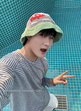 Dream Car韩国纯手工编织渔夫帽男女小众四季款搭配盆帽显脸小潮