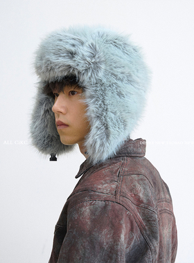 CiKC 原创美式嘻哈毛绒雷锋帽男女秋冬加厚保暖护耳帽高级感出片