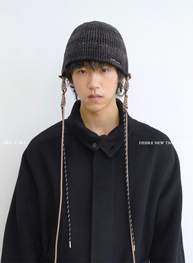 CiKC 韩版休闲时髦显脸小针织渔夫帽男女小众时髦个性瓜皮帽冷帽