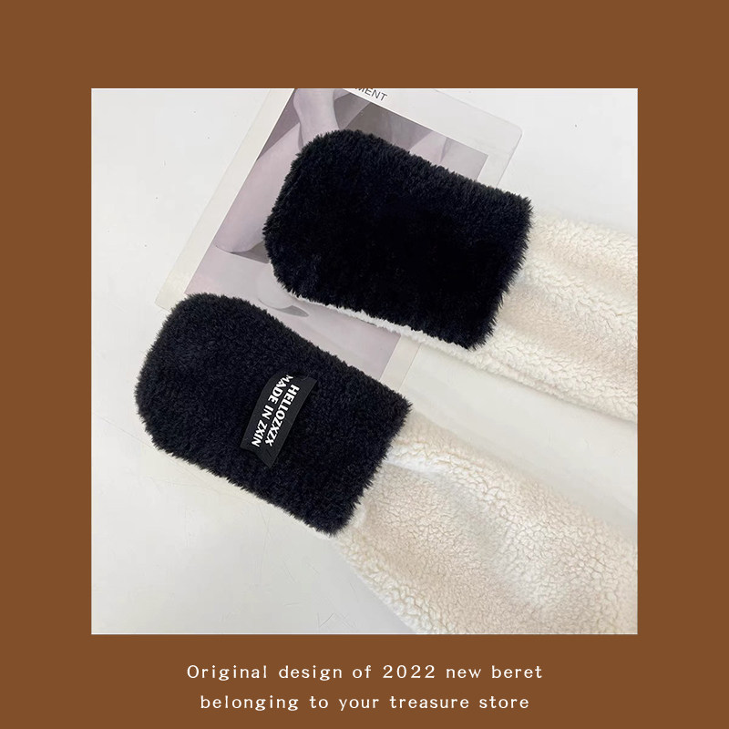 추위 무서워하는 분들 여기 보세요 파차 강아지 모자와 스카프 올인원 겨울 플러시 강아지 목 스카프와 장갑 ??3종세트