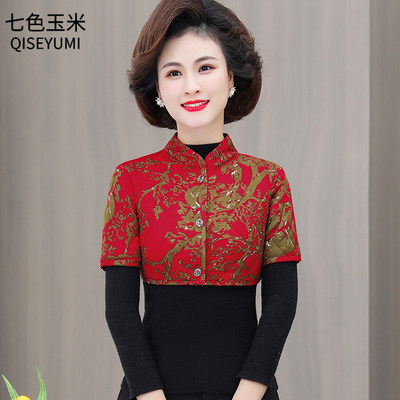 驼绒睡觉加厚保暖护肩马甲妈妈装