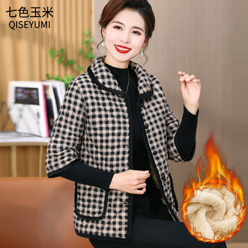 中老年人女秋冬半袖棉衣外套加绒保暖坎肩妈妈装中袖马甲短袖棉袄,女装/女士精品,中老年女装,淘宝优惠券,粉丝福利购,淘宝优惠卷