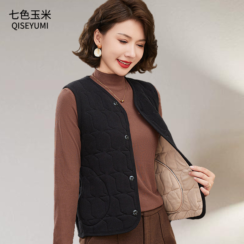 丝棉马甲女2026秋冬新款修身轻薄保暖内穿坎肩内搭V领背心内胆,女装/女士精品,中老年女装,淘宝优惠券,粉丝福利购,淘宝优惠卷