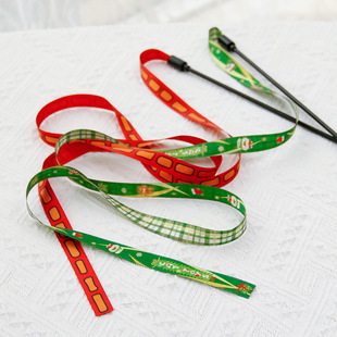 逗猫棒丝带长杆静音猫玩具耐咬彩带缎带自嗨解闷无声猫咪用品