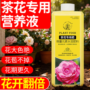茶花专用营养液促开花肥料补酸营养液酸性植物茉莉杜鹃盆栽催花素