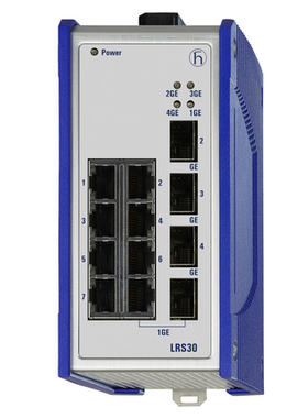 赫思曼 Lite 管理型轨道安装工业以太网LRS32-7TX/3SFP/1C-HP