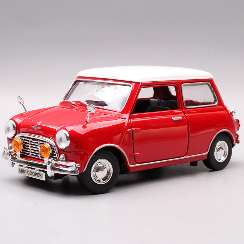motormax 1:18 宝马迷你mini第一代1961年款合金老爷车汽车模型