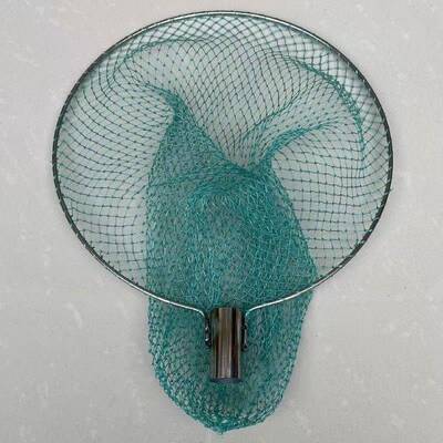 抄网头加粗实心钢材抓鸡专用网户外神器手工编织捞鱼网兜大物抄网