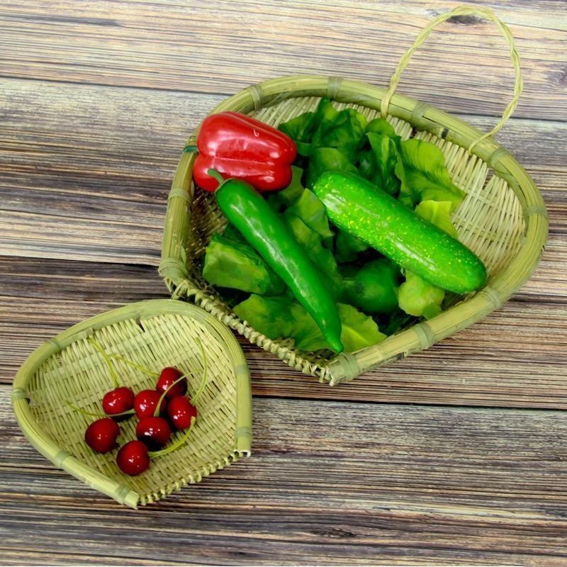 竹编制品家用竹筲箕竹筛农家淘米洗菜沥饭晾晒收纳篮子火锅店饭店