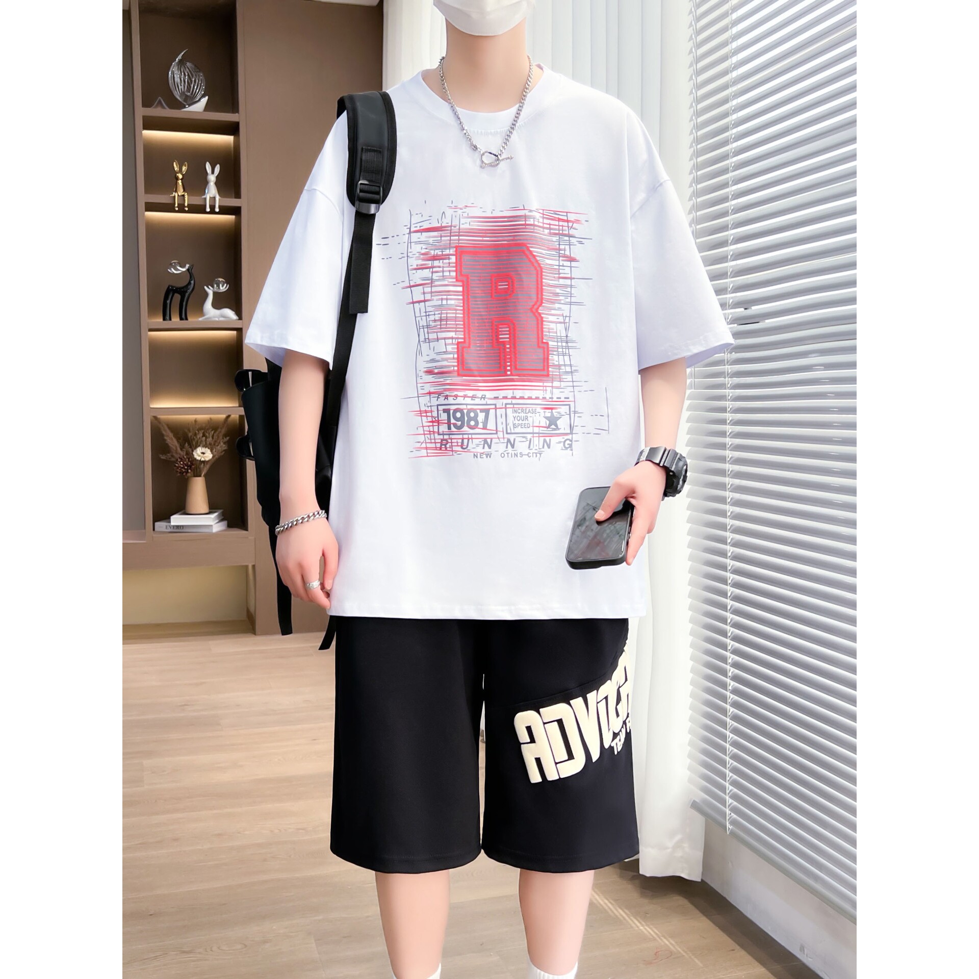 德国青少年短袖t恤男孩-岁初中学生帅气半袖胖大童夏装运动套装