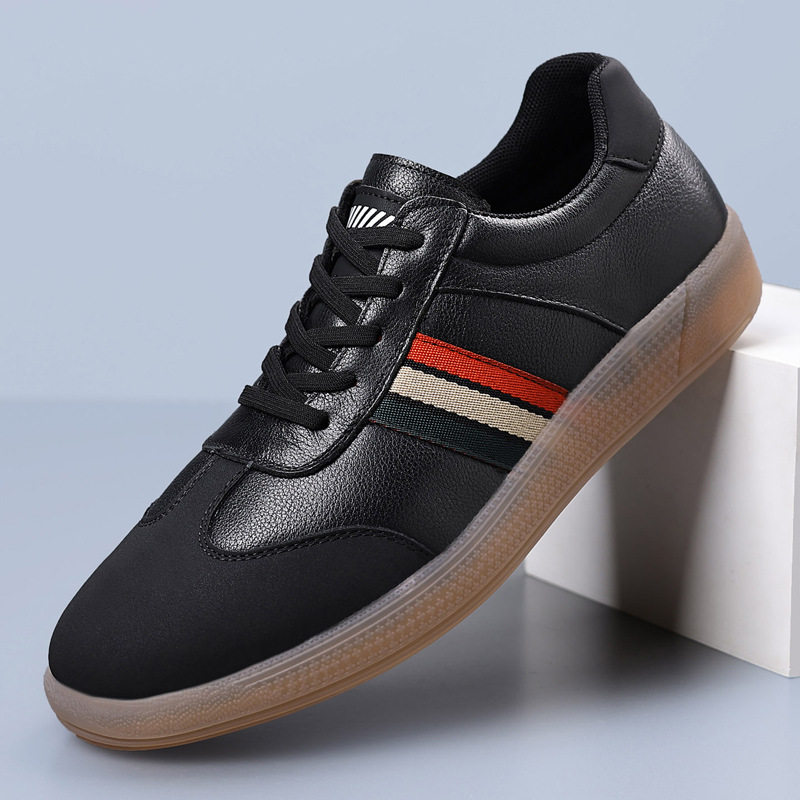德国男鞋新款真皮德训鞋青少年小白鞋休闲运动板鞋男款阿甘鞋