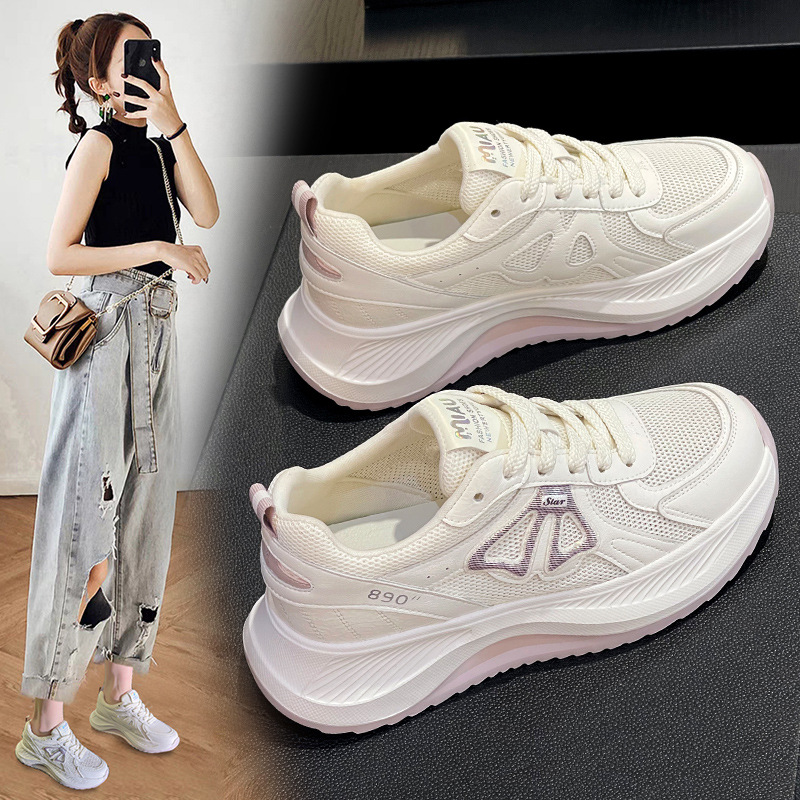 撤柜断码老爹鞋女秋新款百搭厚底小白女鞋爆款网红轻便跑步运动鞋