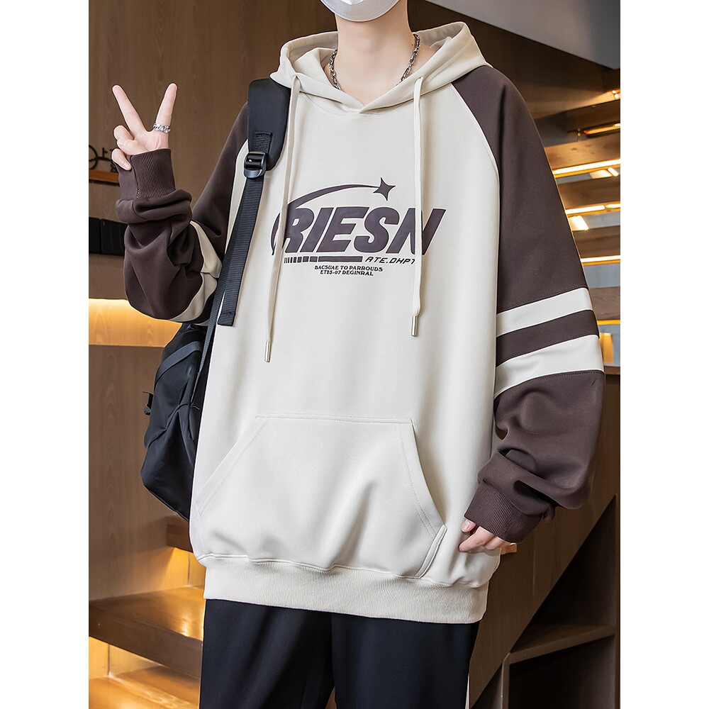 德国高中生款连帽卫衣男大童帅气套装青少年初中学生潮流宽松外套