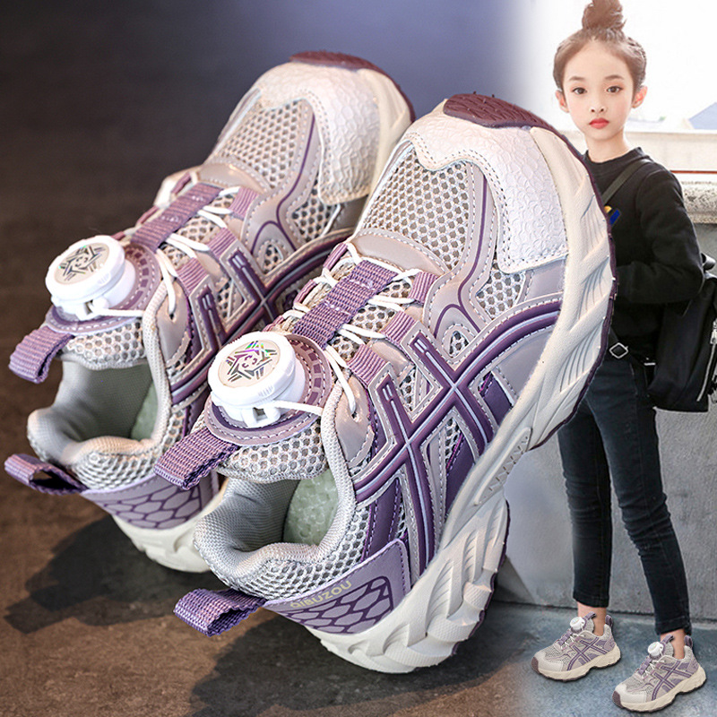 今年新品女童鞋新款季儿童运动鞋中大童公主软底老爹鞋跑步女孩轻