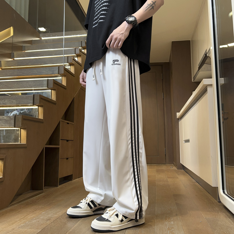流行优选青少年夏季薄款冰丝长裤男孩初中生学生大童运动休闲速干