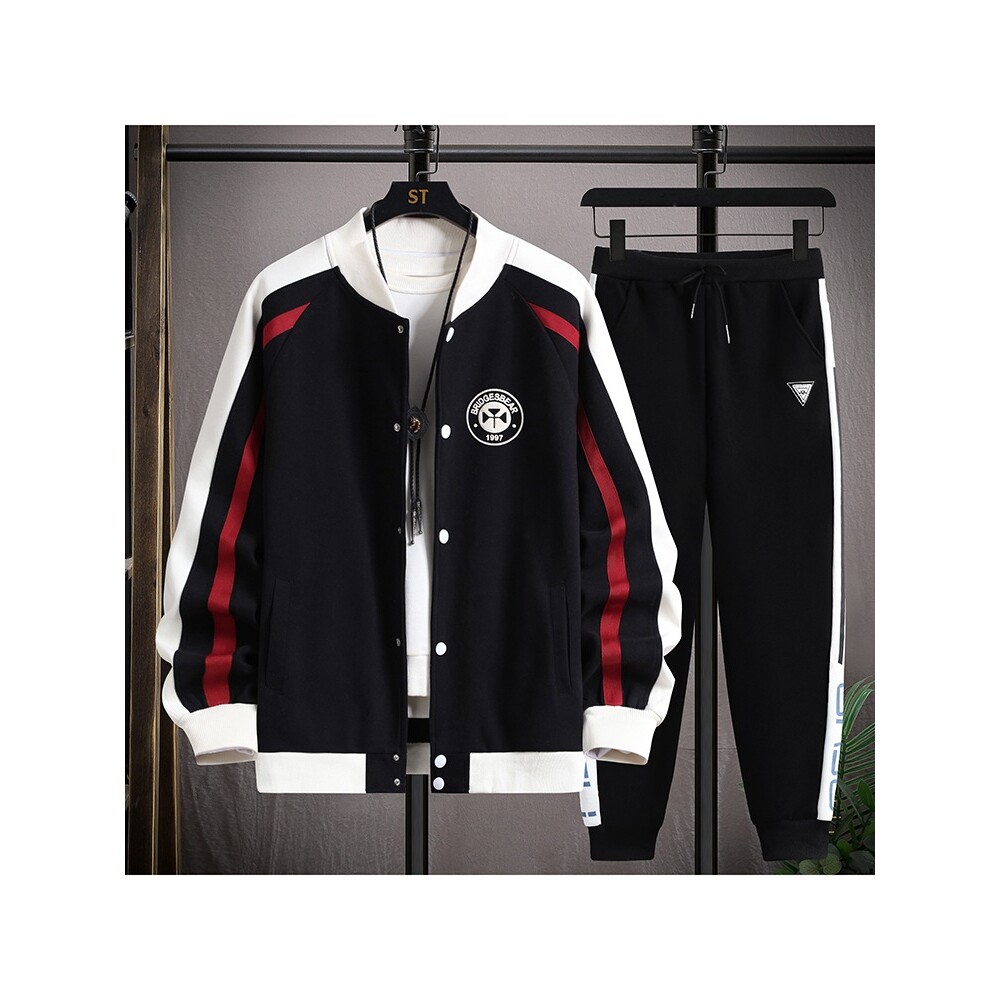 德国青少年季长袖卫衣男孩初中高中学生开衫外套帅气套装大童男装