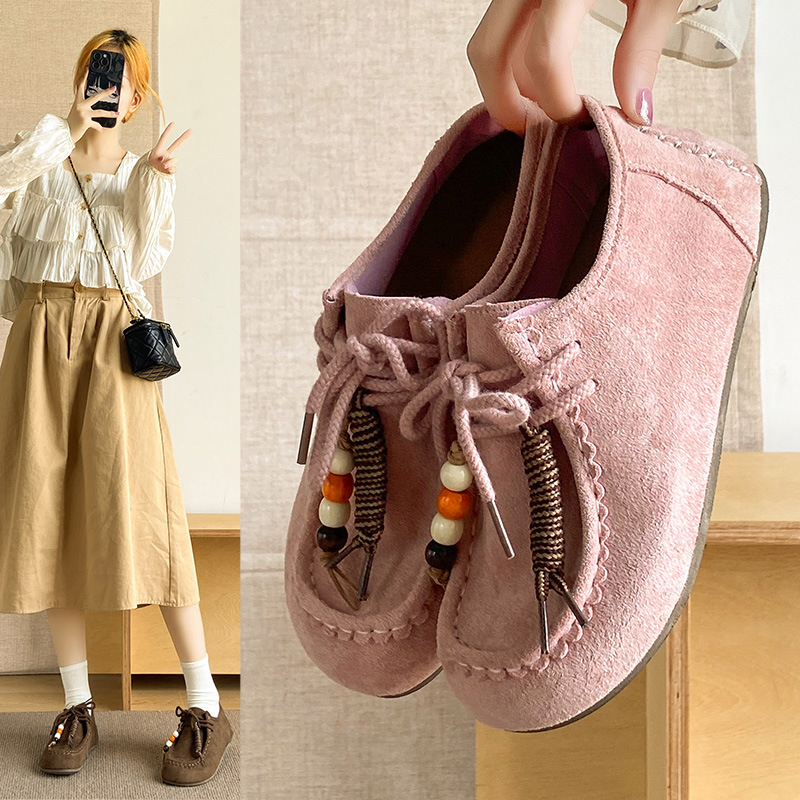 香港撤柜季新款鞋ins韩版女学生懒人一脚蹬优雅休闲鞋街拍F