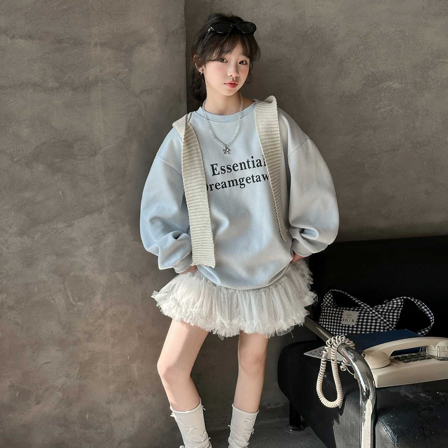 德国女童卫衣装新款儿童女孩小学生洋气打底衫外套韩系中大童