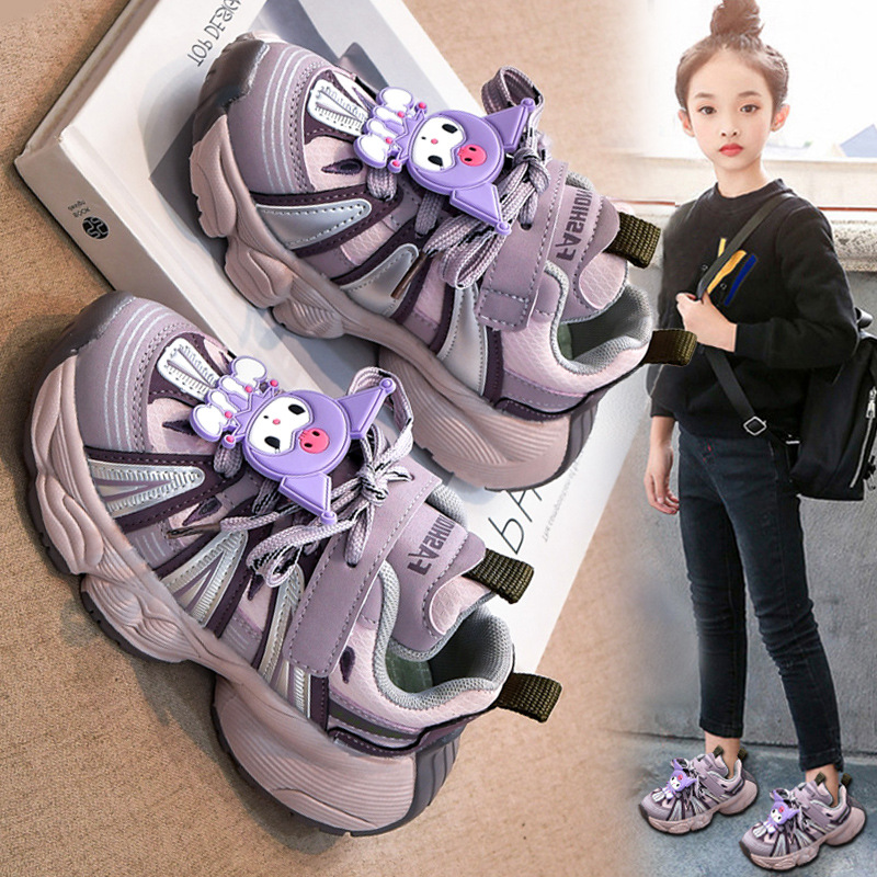 今年新品女童鞋子新款季儿童时尚轻便运动鞋中大童公主老爹鞋