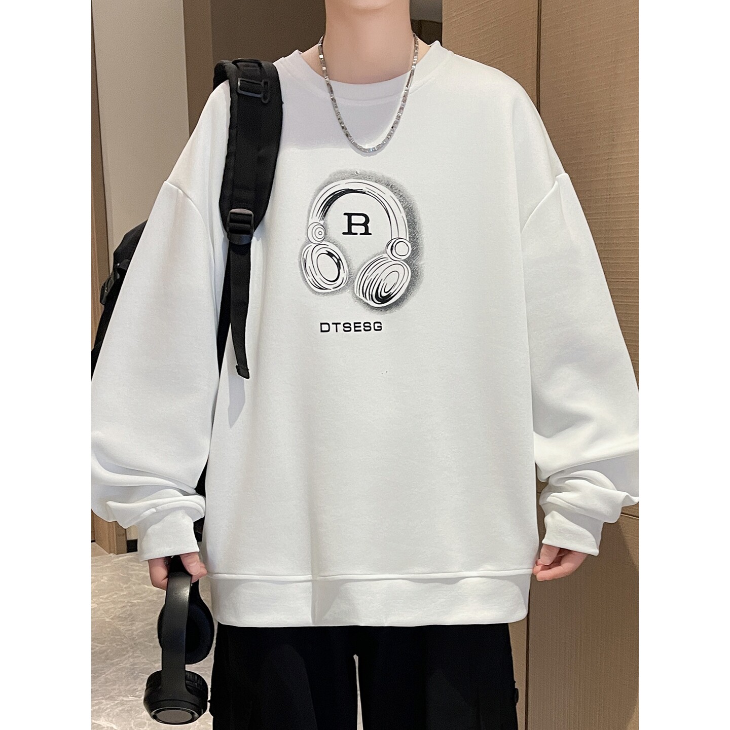 德国圆领卫衣男生季新款初高中学生青少年潮牌长袖t恤男装上衣服