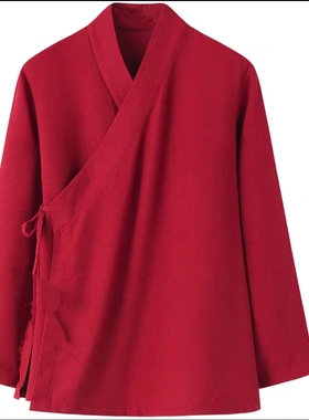 德绒长袖秋冬太极服汉服练功打底衫中衣内搭中国风上衣大码300斤