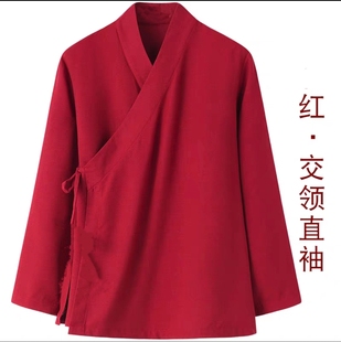 德绒长袖秋冬太极服汉服练功打底衫中衣内搭中国风上衣大码300斤