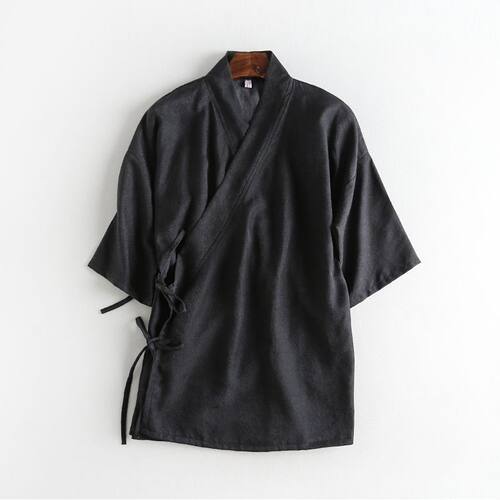 中国风冰丝系带交领复古改良禅服汉服女款夏季短袖上衣大码300斤