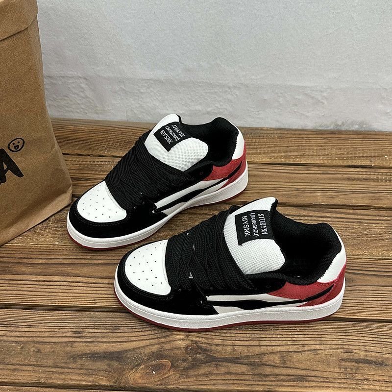 鞋子男韩版百搭小众闪电滑板鞋ins潮2026爆款学生情侣休闲运动鞋,流行男鞋,休闲板鞋,淘宝优惠券,粉丝福利购,淘宝优惠卷