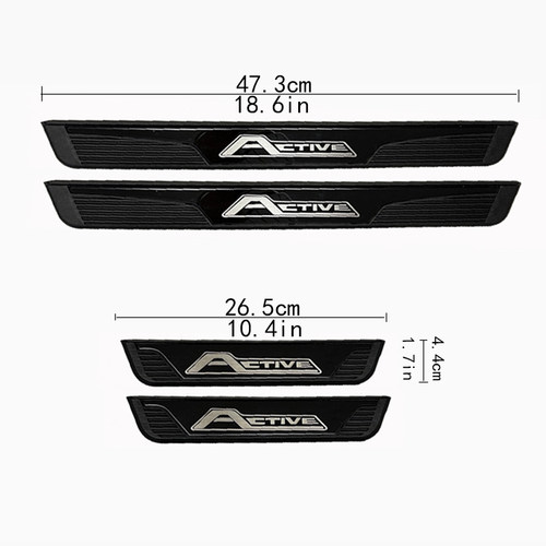 适用于福克斯ACTIVE门槛条防踩贴迎宾踏板装饰保护防刮蹭不锈钢
