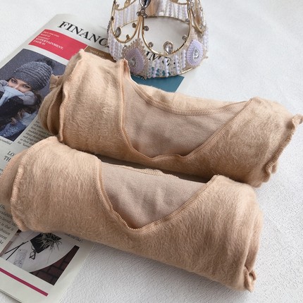 秋冬龙抓毛紧身跳舞演出用的加绒保暖打底衫长袖冬款男女通用肤色