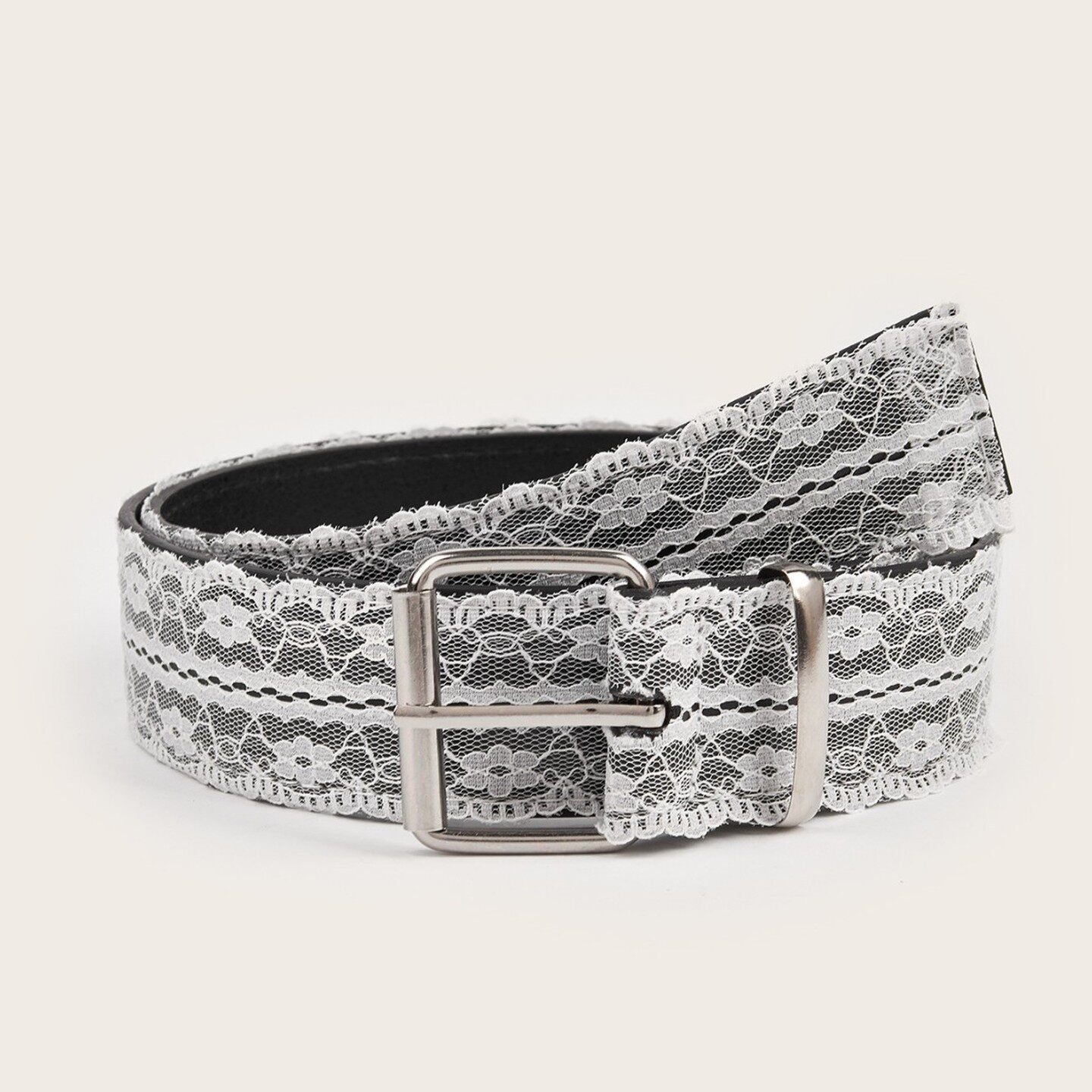 蕾丝花边腰带韩系百搭设计感女小众高级感裙子白色牛仔裤配饰皮带