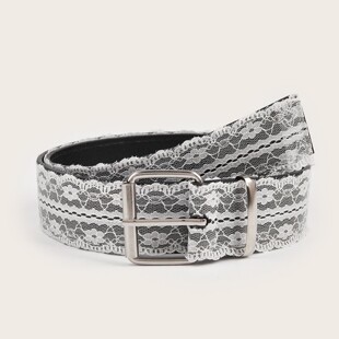 蕾丝花边腰带韩系百搭设计感女小众高级感裙子白色牛仔裤配饰皮带