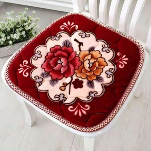 加厚坐垫椅子垫冬加厚冬季保暖防滑椅子垫家用沙发餐椅垫新中式