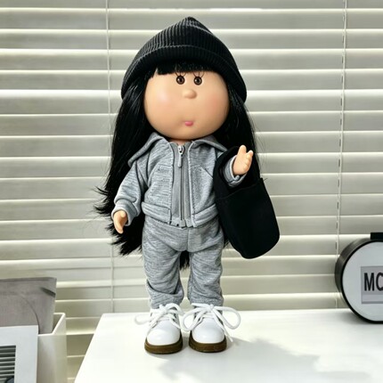 西班牙mia24cm土豆娃娃衣服24厘米mia公仔换装套装整套灰色运动