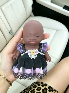 库洛米娜塔莎14cm黑肤娃衣裙装