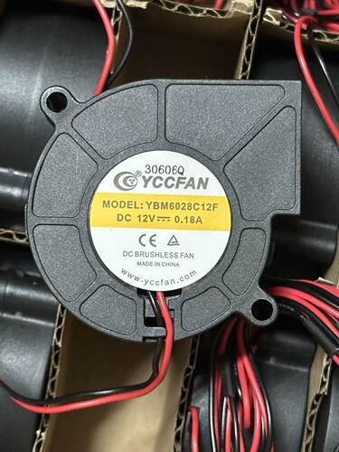 YCCFAN YBM6028C12F直流无刷鼓风机 12V电压 0.18A电流涡轮风扇