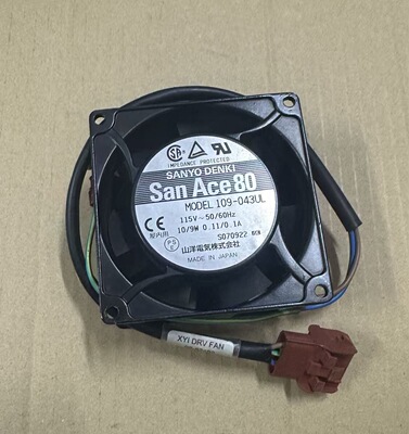 三洋109-043UL AC115V 80*80*42MM铝框设备风扇