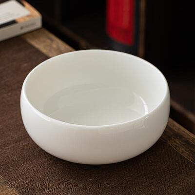 陶瓷德化羊脂玉水洗碗功夫茶具