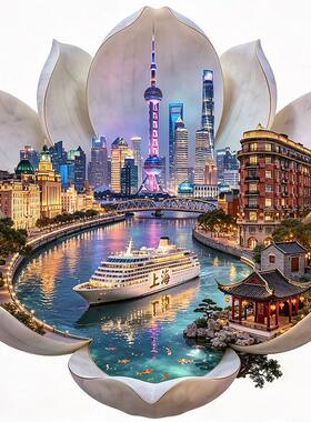 上海白玉兰金属爆款立体浮雕冰箱