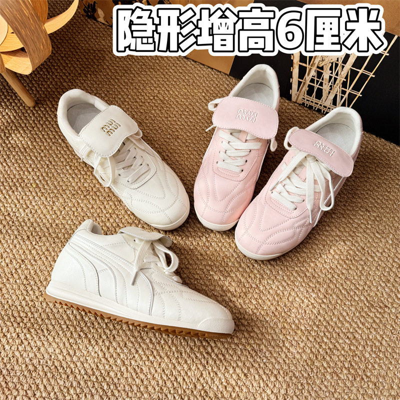 内增高6厘米真皮百搭小白鞋亚马逊temu日本韩国台湾tk