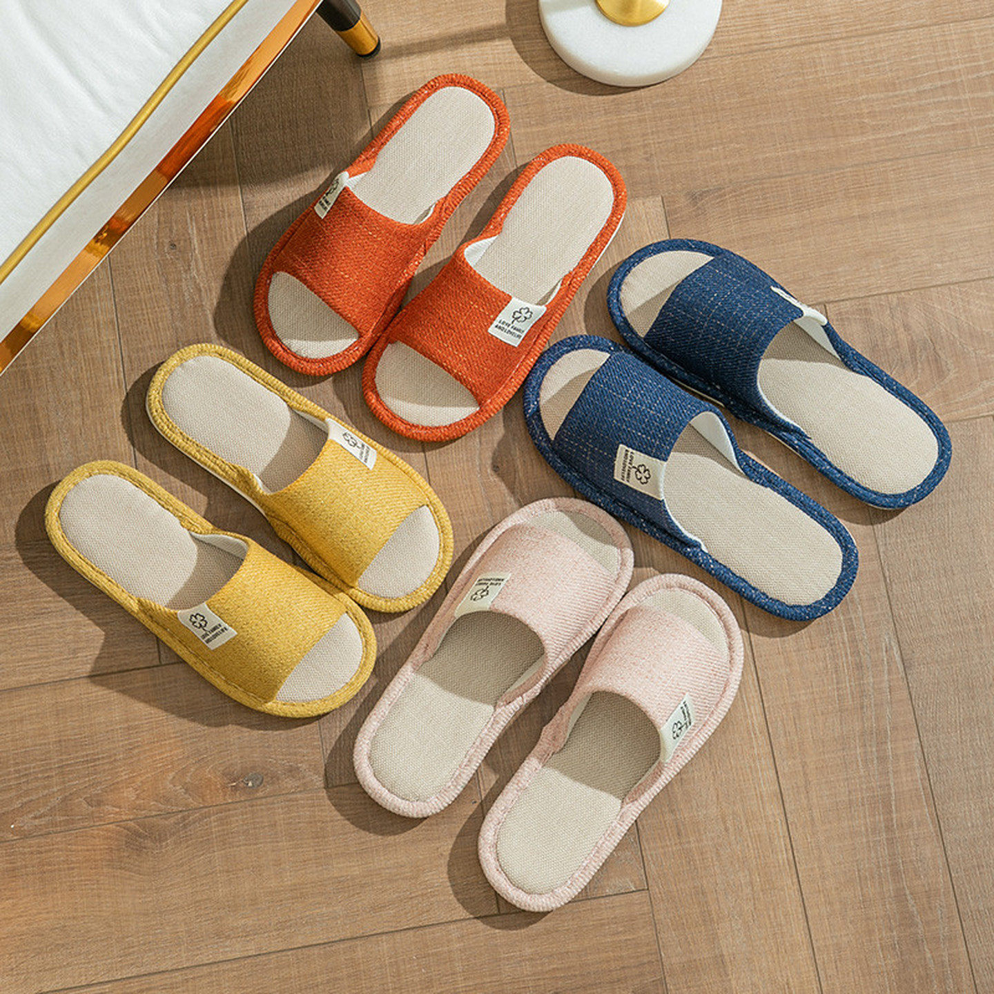 亚麻拖鞋一次性待客家招待客人四季室内酒店美容专用家居高级高档