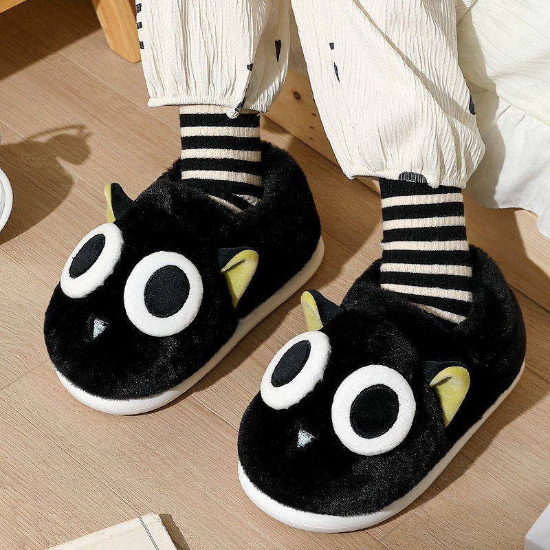 踩屎感棉拖鞋女士秋冬季2025新款家居室内卡通情侣毛毛绒拖鞋男款